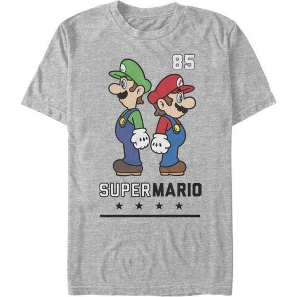 Mario Luigi Back To Back Super Mario Bros Tshirt